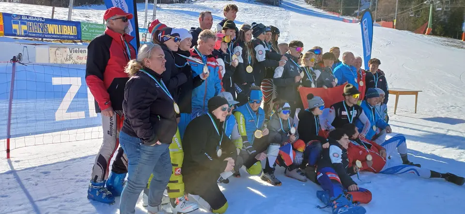 Skibob-WM Lenggries Siegerehrung Super G (2)