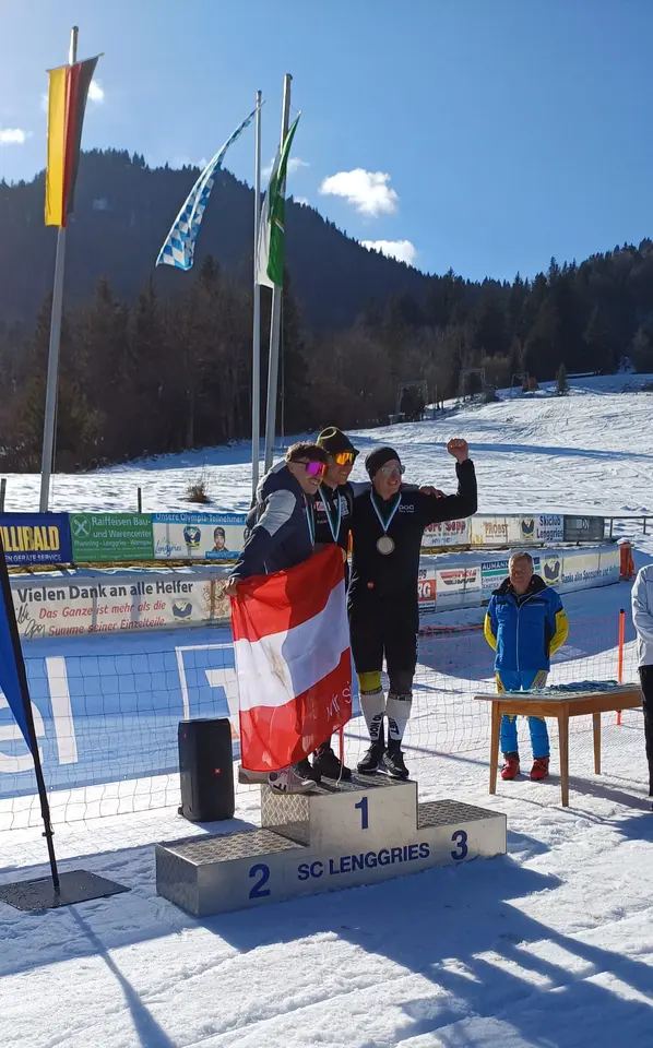 Skibob-WM Lenggries Siegerehrung Super G (4)