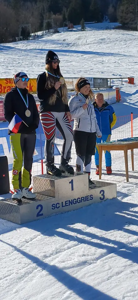 Skibob-WM Lenggries Siegerehrung Super G (6)