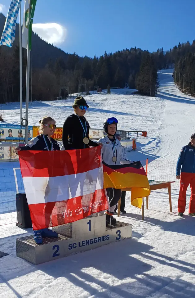 Skibob-WM Lenggries Siegerehrung Super G (7)
