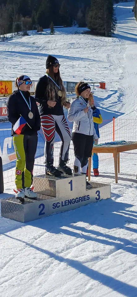 Skibob-WM Lenggries Siegerehrung Super G (8)