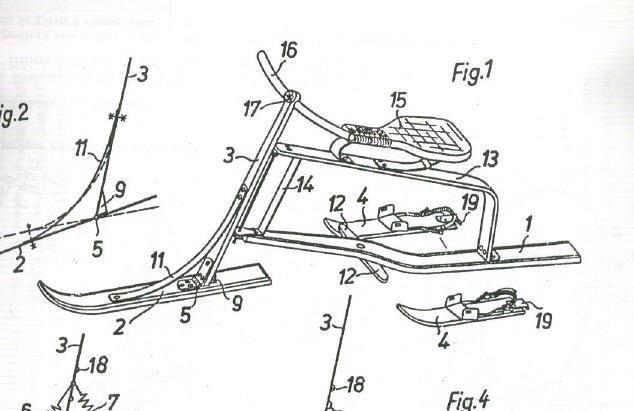 Skibobmodel Brenter aus dem Jahr 1949