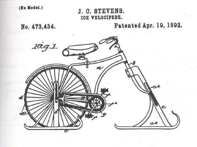 Skibob von John C. Stevens 1892